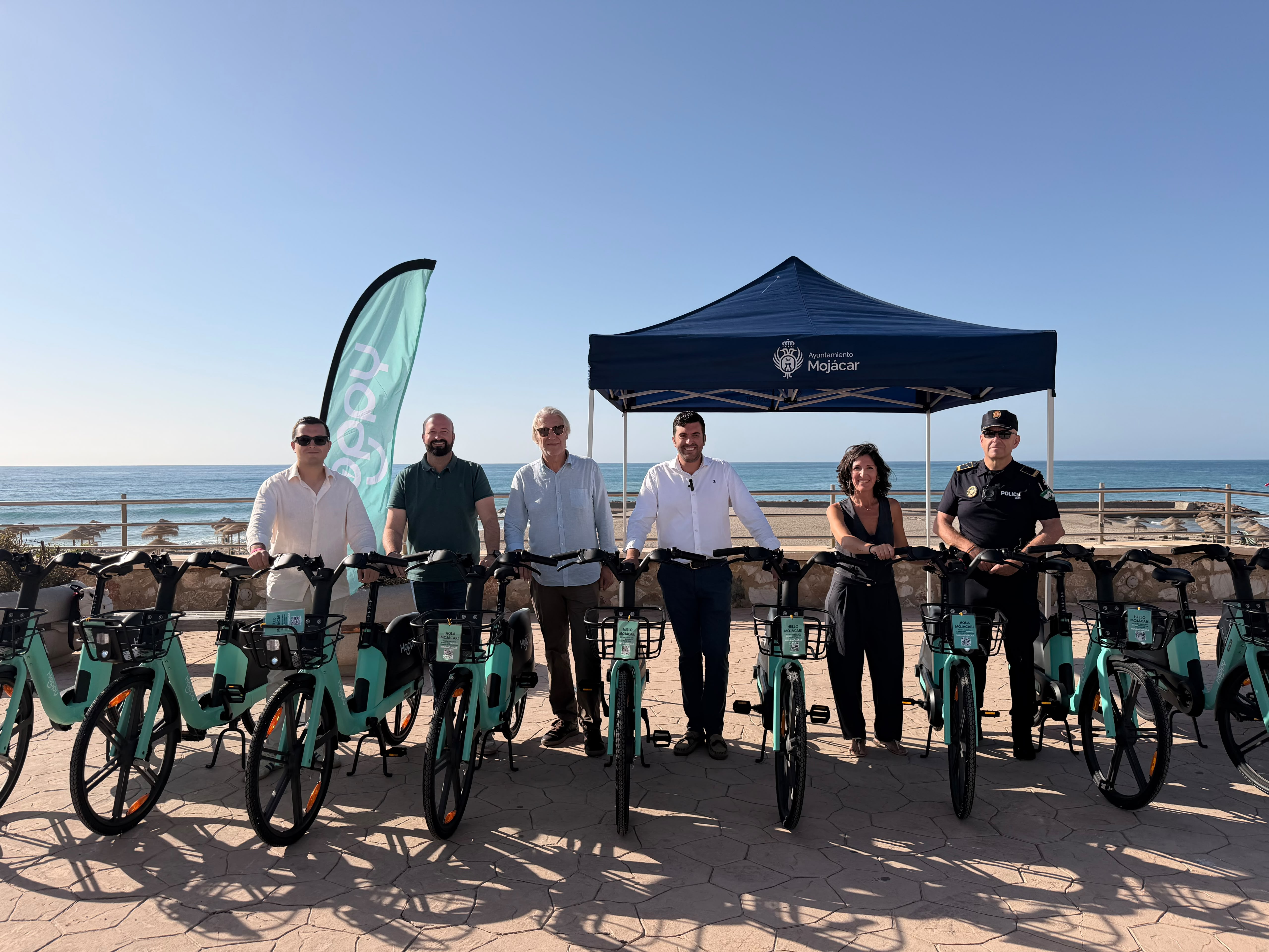 Hoppy lanza en Mojácar un servicio de bicicletas eléctricas compartidas con 200 vehículos